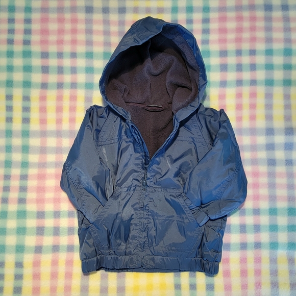 CHEROKEE ♡ Navy Long Sleeve Zip Hooded Soft Warmly Lined Coat Jacket 3-6M - Picture 7 of 16